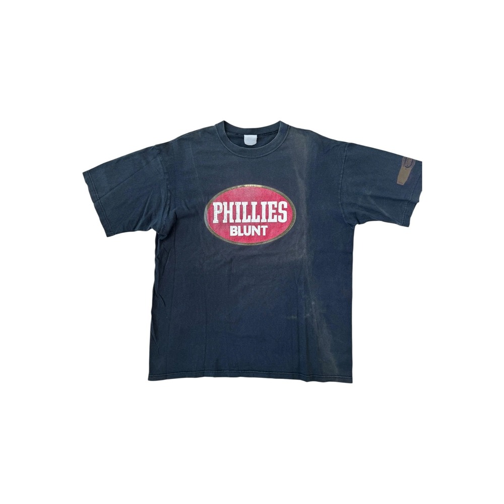 Futura Laboratories Phillies Blunt Shirt Mens XL Black Good 90s GFS Vintage Tee